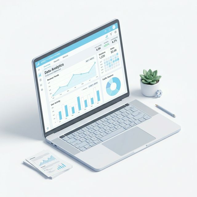 Al Hodhod Data Analytics Isometric Graphic
