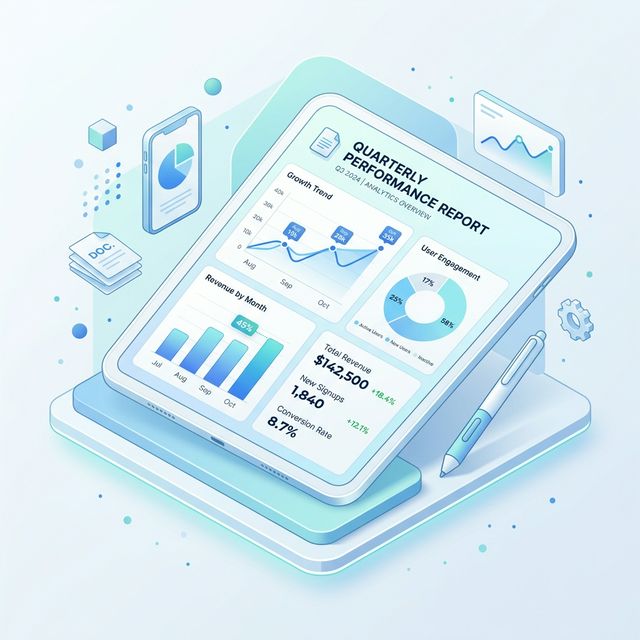 Digital Reporting Tablet Graph